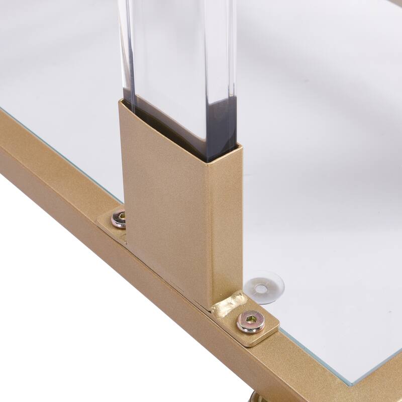 Glass Side Table, Acrylic End Table, Glass Top
