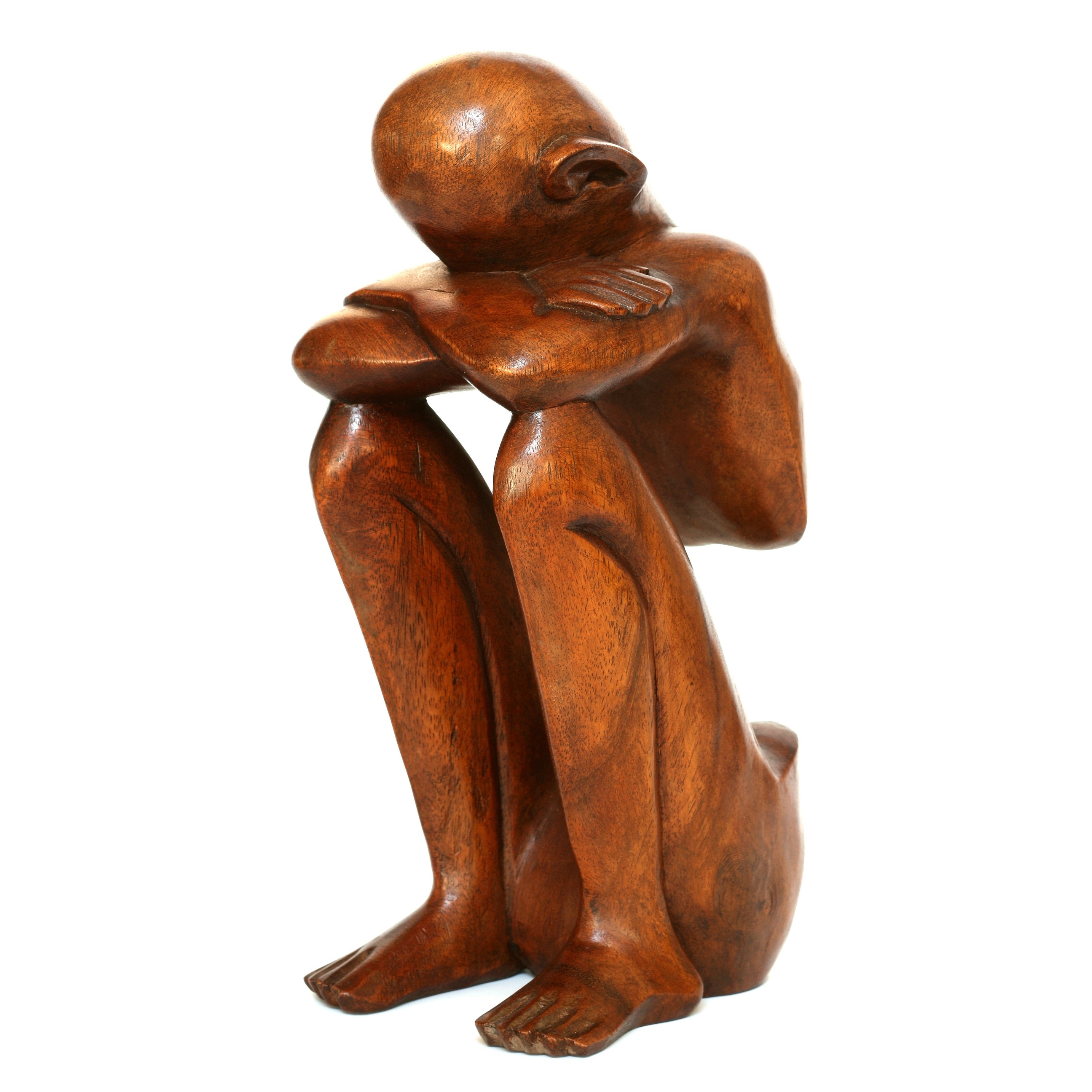 Wooden Abstract high quality Man & Woman Sculptures Hand Carved