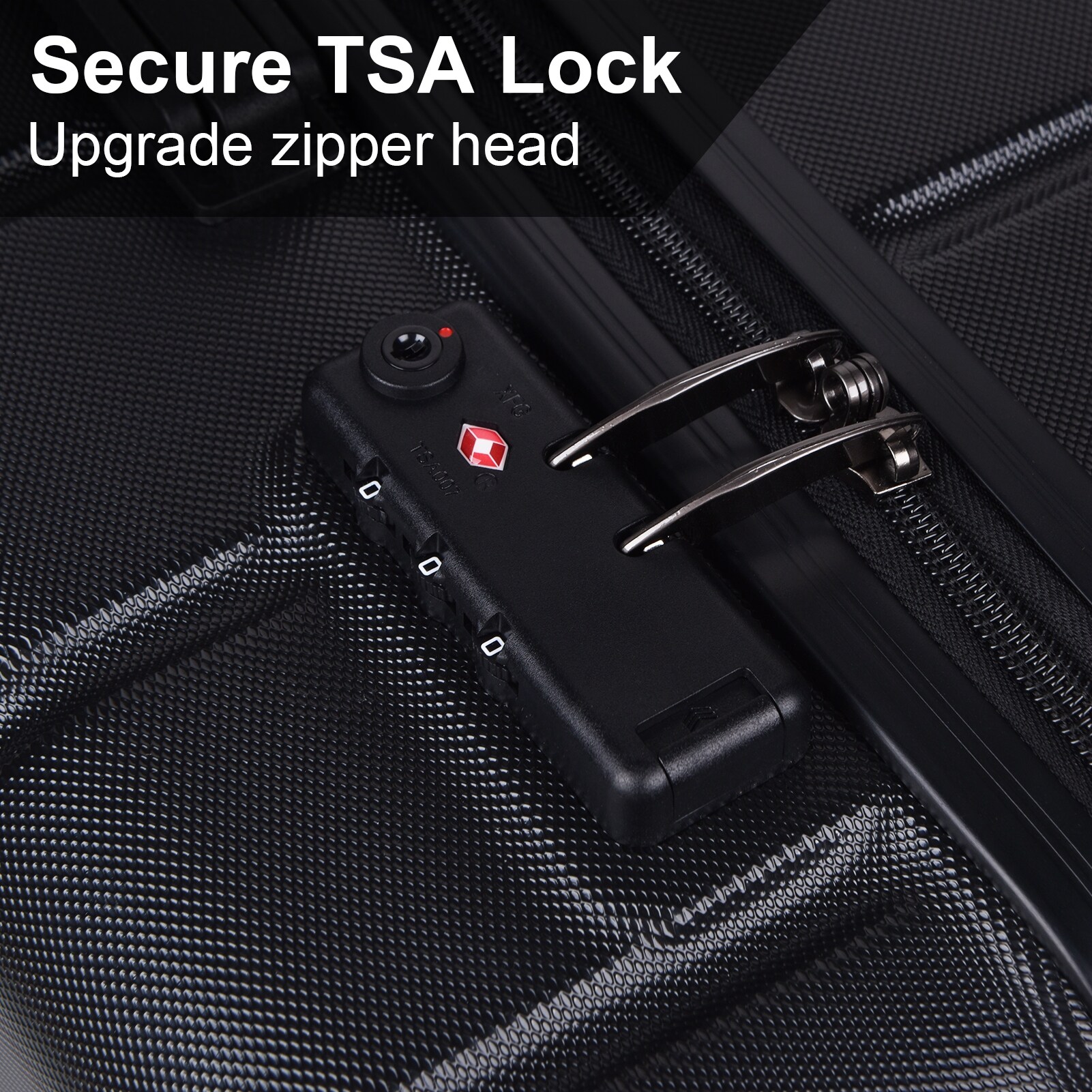 Luggage Expandable ABS Hardside Carry-on Suitcase with TSA-image