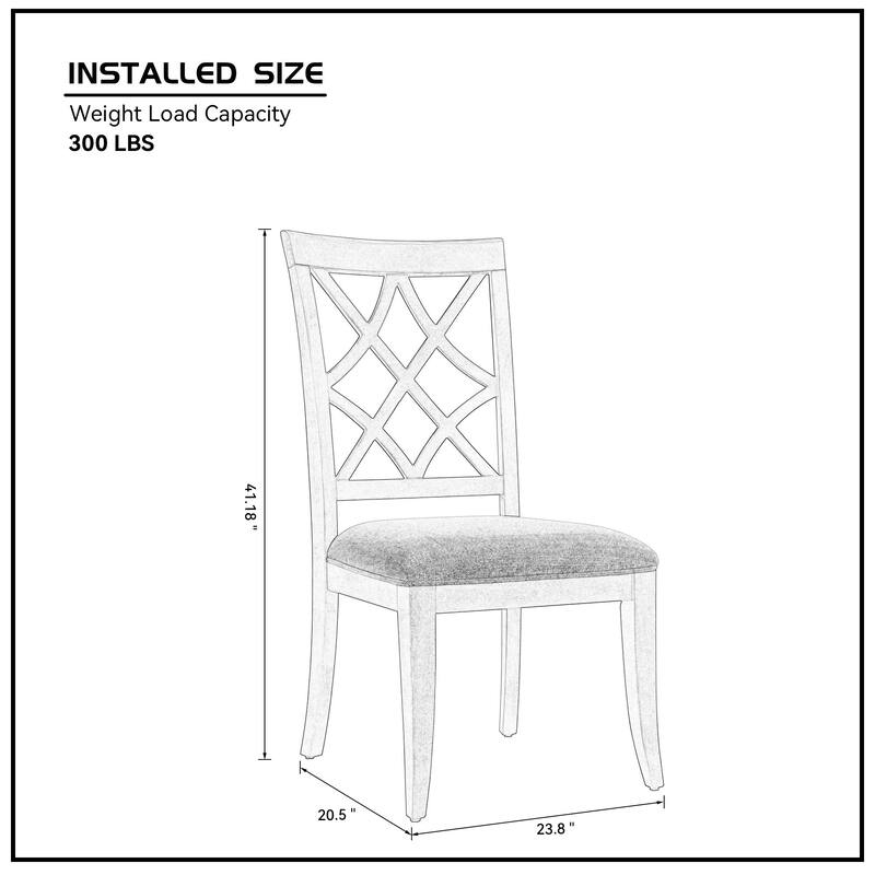 2-Pack Wooden Frame Dining Chairs, Comfortable Polyester Upholstery, Mid-Century Retro Style