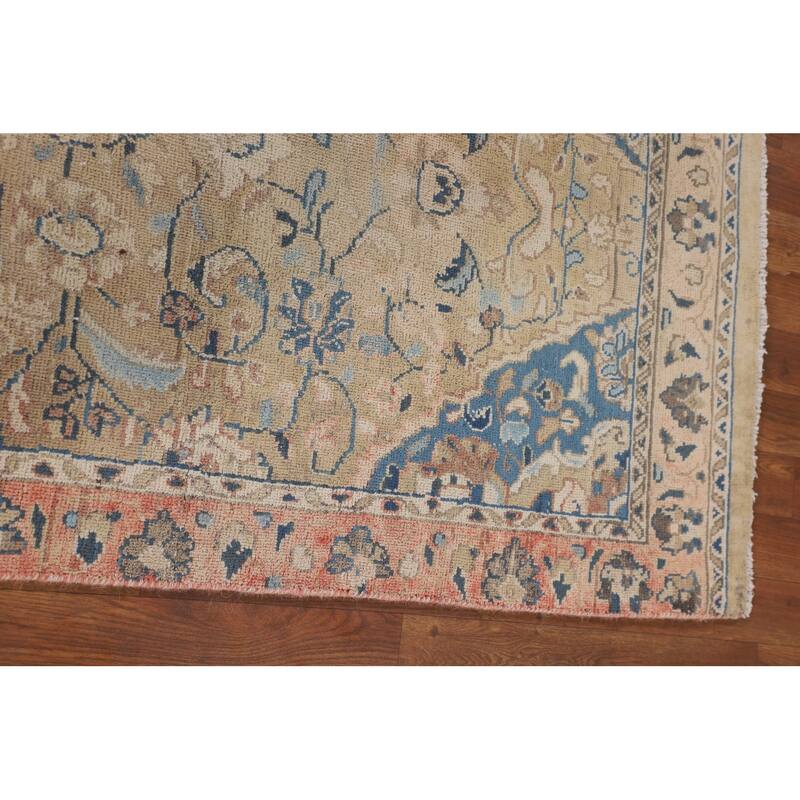 Sarouk Persian Vintage Runner Rug Hand-Knotted Wool Carpet - 3'1" x 8'11"
