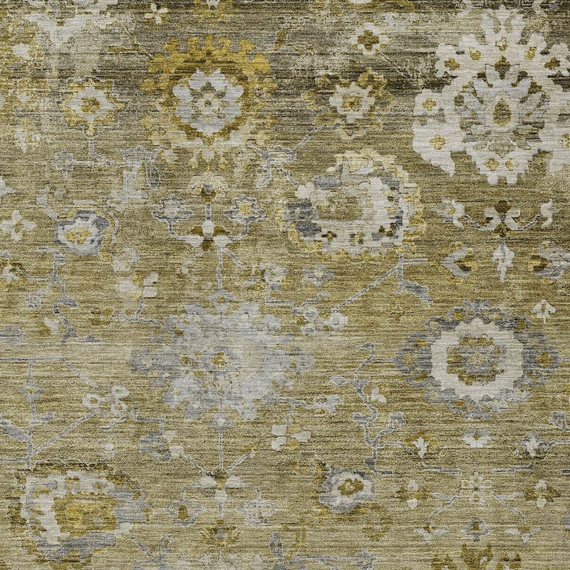 HomeRoots Floral Traditional Rectangle Outdoor Rug