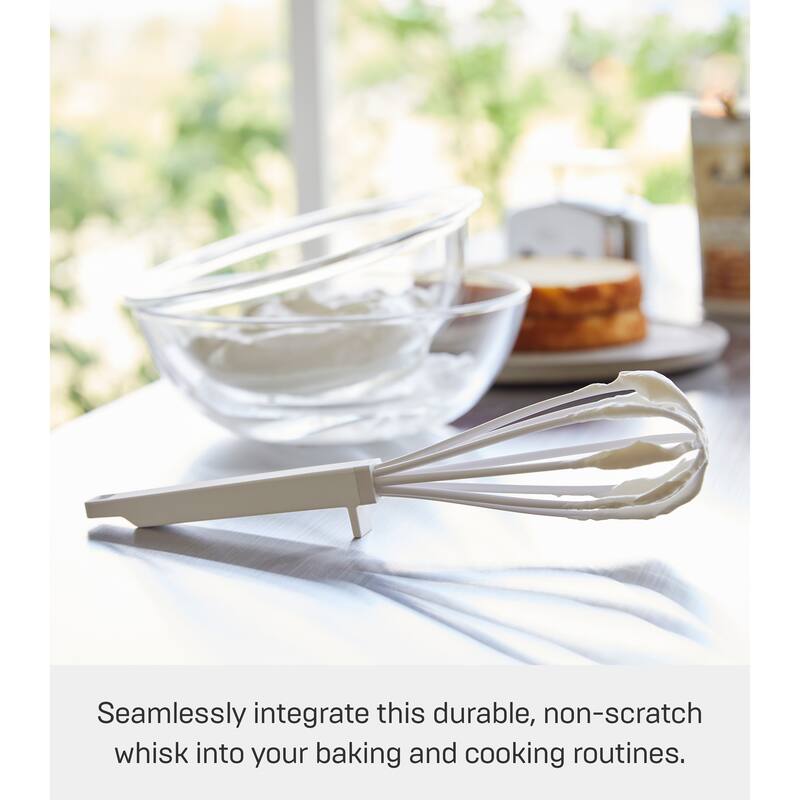 Yamazaki Home Floating Whisk, Silicone and Nylon - L 2.36 x W 2.36 x H 11.61 inches