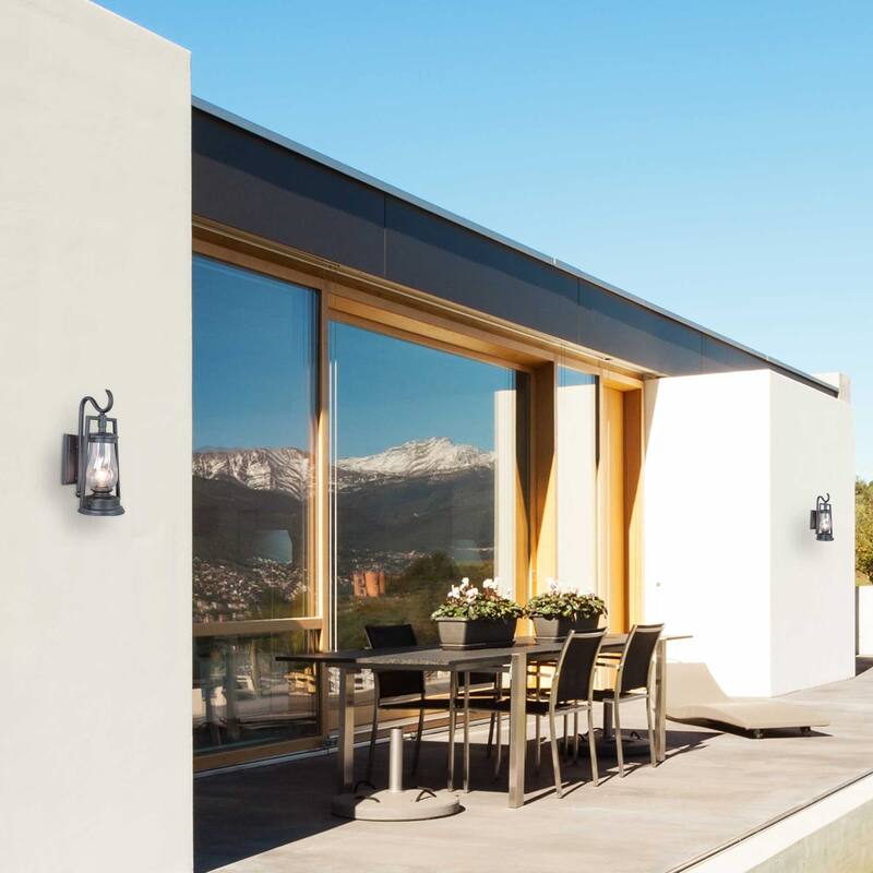 Volume Lighting 1-Light Indoor/Outdoor Antique Bronze Wall Sconce