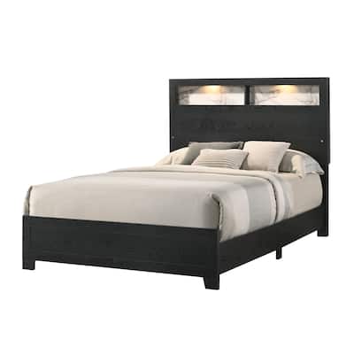 1pc Panel Bed Headboard with LED(Only Bed)