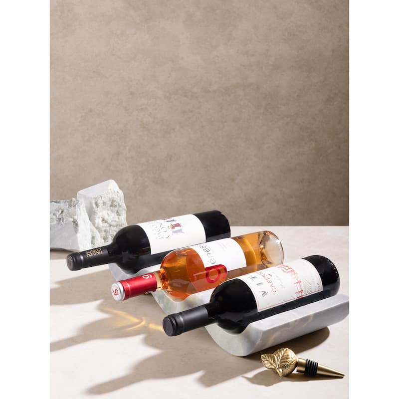 Georgia Green Onyx Wine Bottle Holder - Large