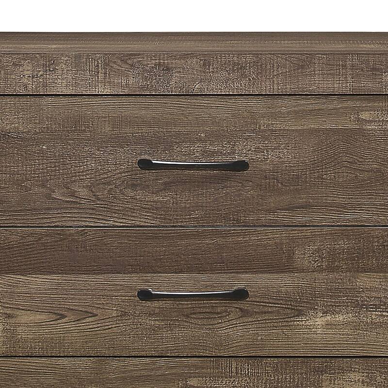 Mid-Century Vintage Style Vertical Storage Dresser with 6 Drawers
