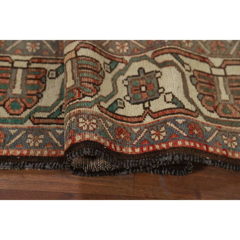 Bakhtiari Vintage Persian Area Rug Hand-Knotted Wool Carpet - 7'1" x 9'9"