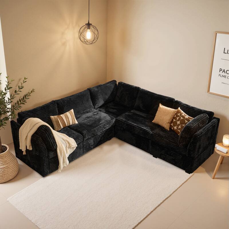 OVIOS Lazy Living L-Shaped Sofa