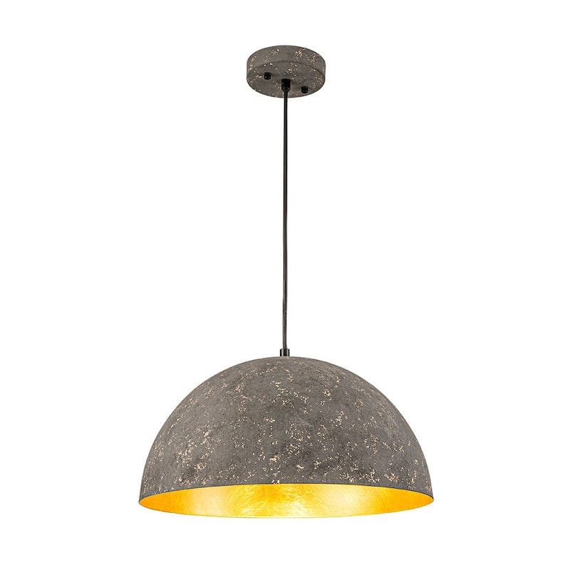 Industrial Oversized Metal Dome Pendant Light - Modern Farmhouse