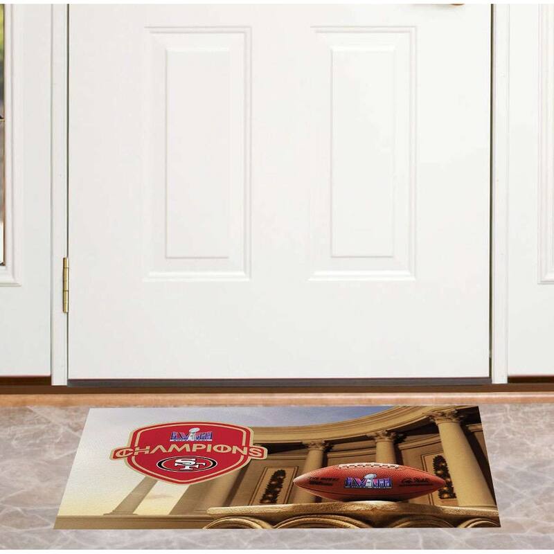 NFL San Francisco 49ERS SB58 Elite Champs Washable Rug - 20in x 32in
