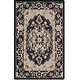 preview thumbnail 7 of 40, SAFAVIEH Handmade Chelsea Katerina French Country Wool Rug 1'8" x 2'6" - Black/Natural - Rectangle