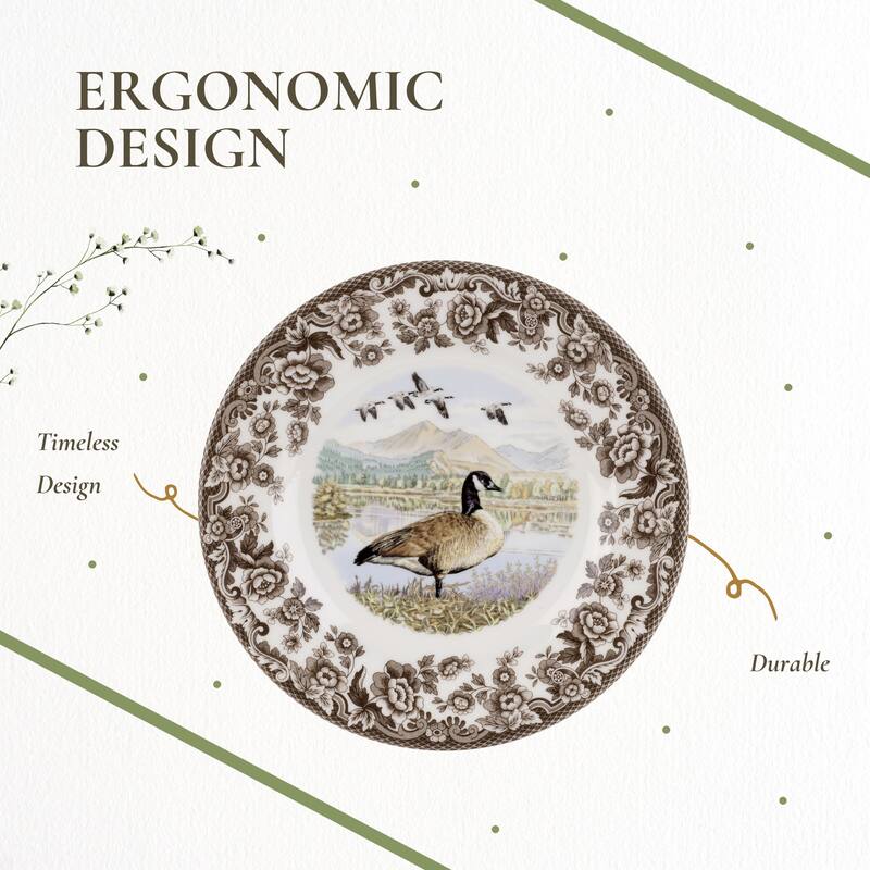Spode Woodland Dinner Plate Birds Motif - 10.5