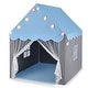 preview thumbnail 7 of 5, Kids Play Tent Playhouse Castle Fairy Tent with Mat and String Lights 5-7 Years