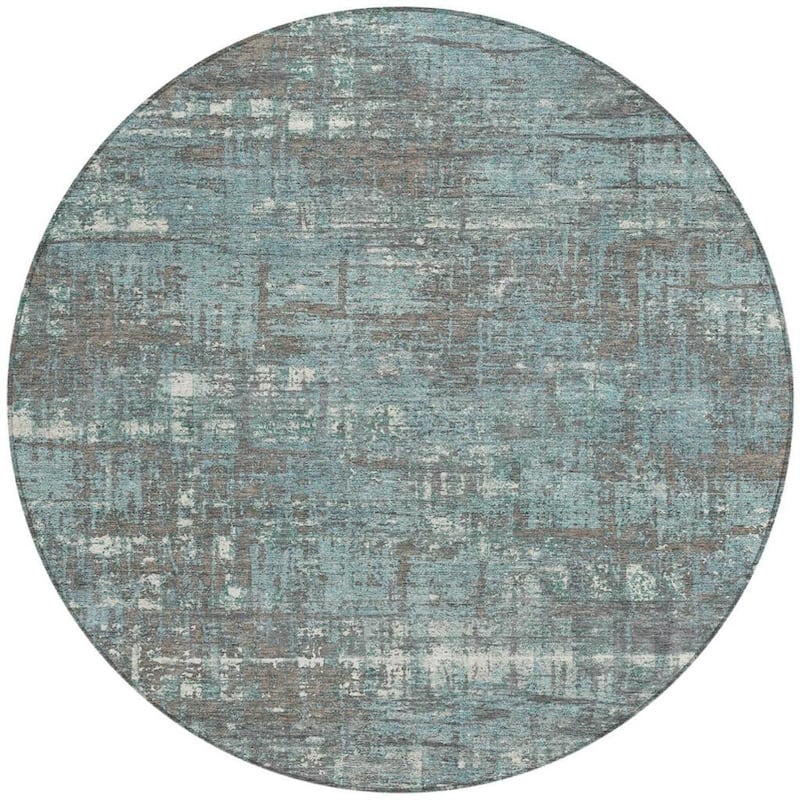 HomeRoots Geometric Transitional Rectangle Outdoor Rug