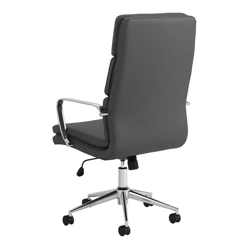 Stylish Upholstered Office Chair with Ergonomic Design and Mobility