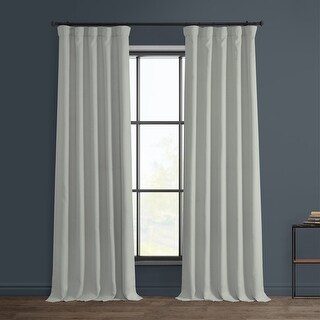 Exclusive Fabrics Faux Linen Blackout Curtain