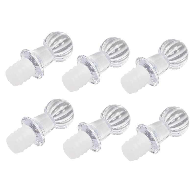 Chef Craft 2 Piece Durable Plastic Triple Seal Wine Bottle Stoppers Set - 3 Sets