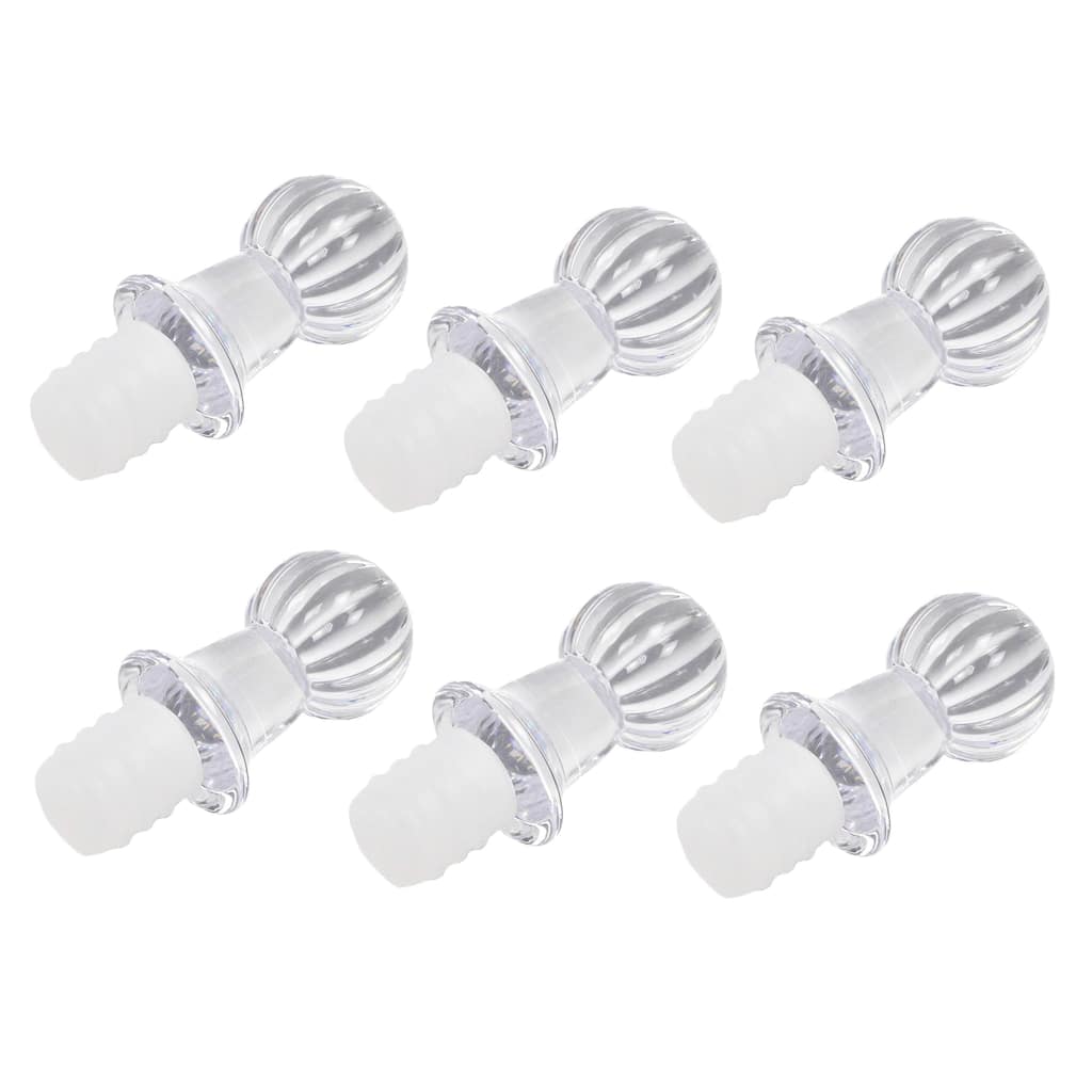 Chef Craft 2 Piece Durable Plastic Triple Seal Wine Bottle Stoppers Set