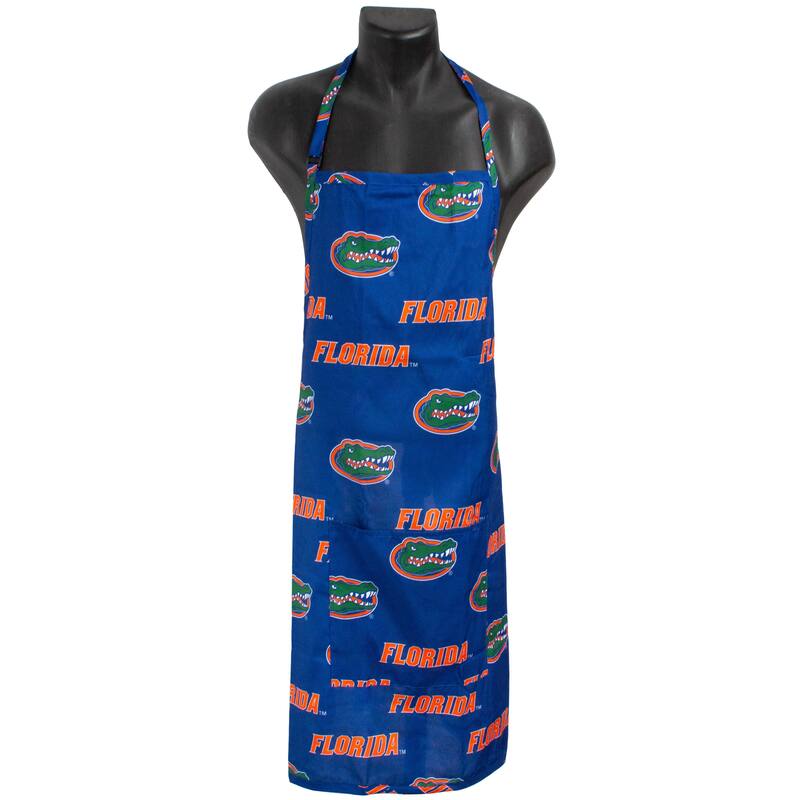 Florida Gators Tailgating or Grilling Apron With 9" Pocket, Fully Adjustable
