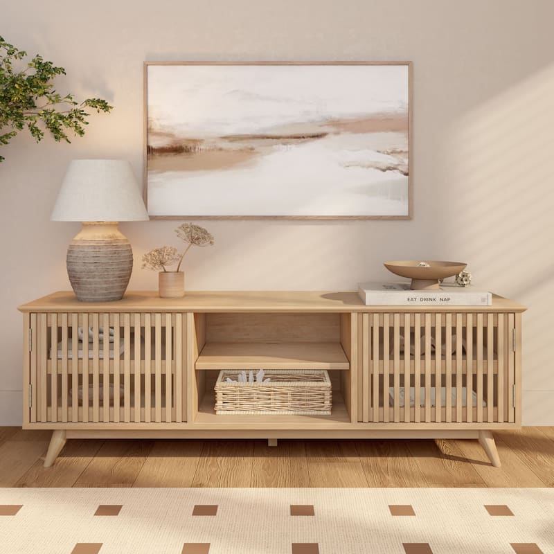 Plank and Beam Mid-Century Modern TV Stand