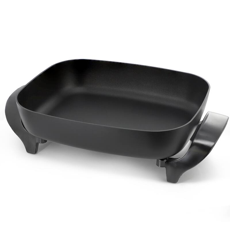 14.96 Inch Non-Stick Coating Electric Fry Pan with Temperature Control