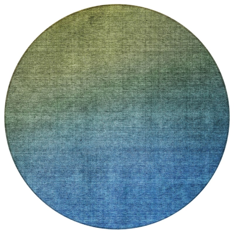 HomeRoots Ombre Transitional Rectangle Outdoor Rug