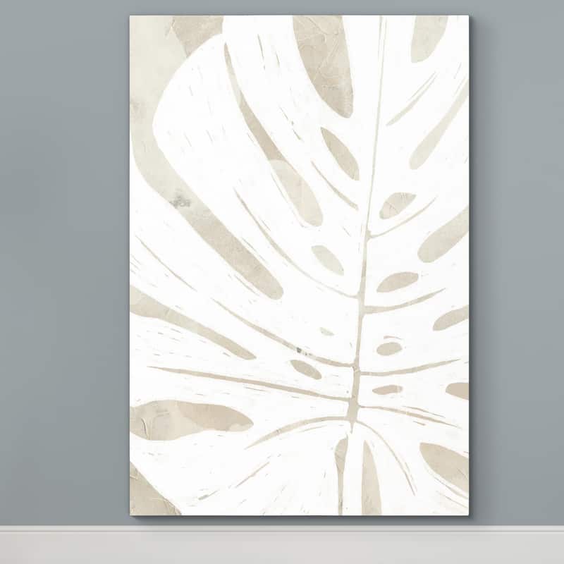 Linen Tropical Silhouette I -Premium Gallery Wrapped Canvas