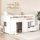 preview thumbnail 12 of 31, Twin Size Solid Wood Low Loft Bed with Stair, Drawer, and Shelf for Bedroom