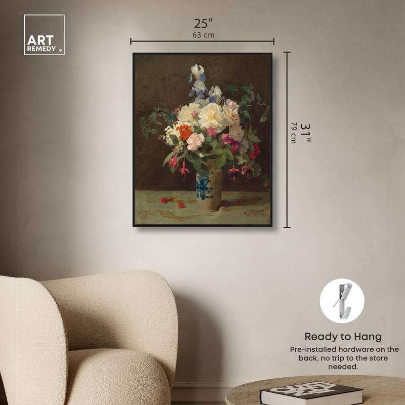 Lambdin Vase of Flowers Canvas by Art Remedy