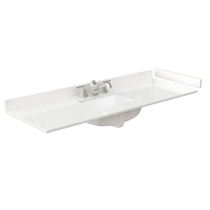 Icon 60-inch Single Vanity, Quartz Top