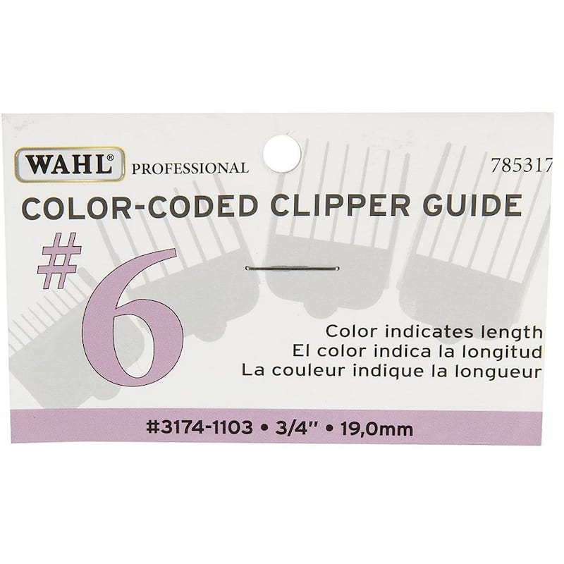 Wahl Color-Coded Clipper Guide #6 - 3/4" #3174-1103 - White