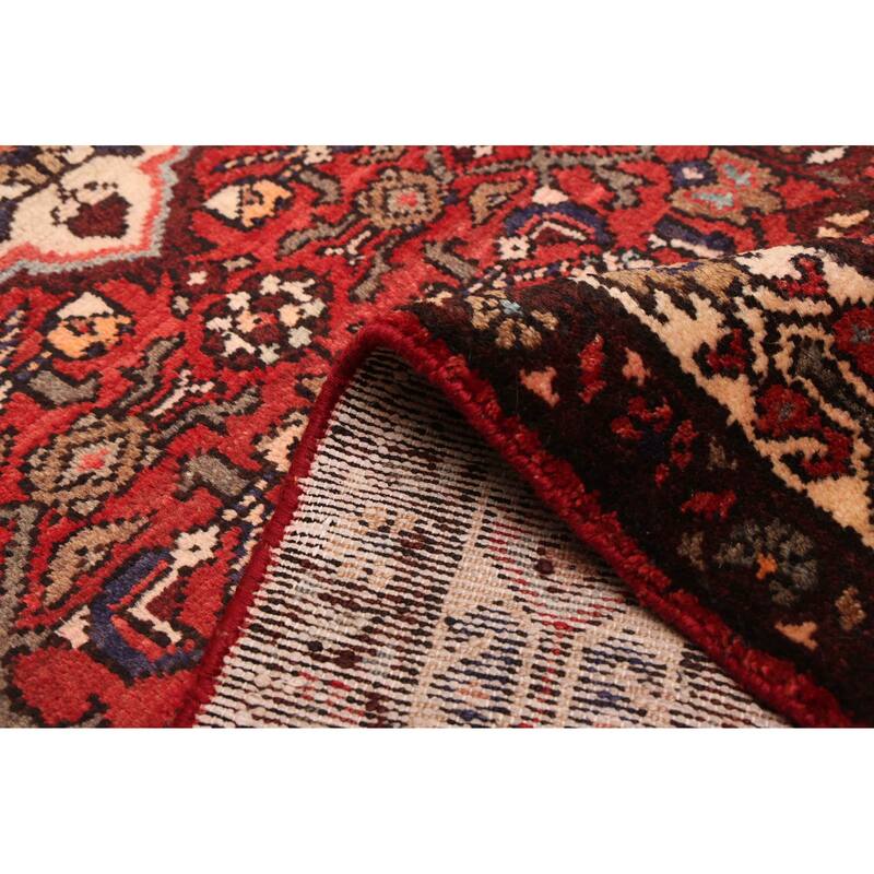 ECARPETGALLERY Hand-knotted Andelz Red Wool Rug - 3'2 x 10'0