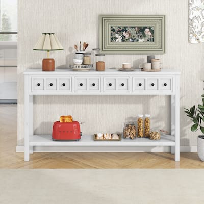 Rustic Entryway Console Table