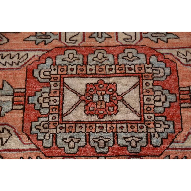 Vegetable Dye Heriz Serapi Oriental Large Rug Handmade Wool Carpet - 10'2"x 14'1"