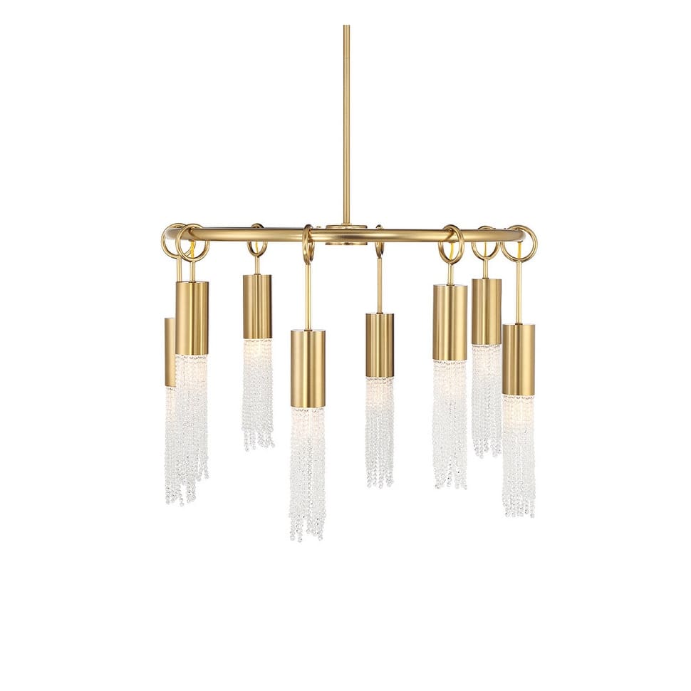 Savoy House 1-1366-8 Chelsea 8 Light 28" Wide Beaded Ring Chandelier