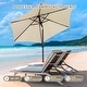 preview thumbnail 94 of 101, Autlaycil 7.5FT Solar Patio Umbrella with Base and Tilt,Crank