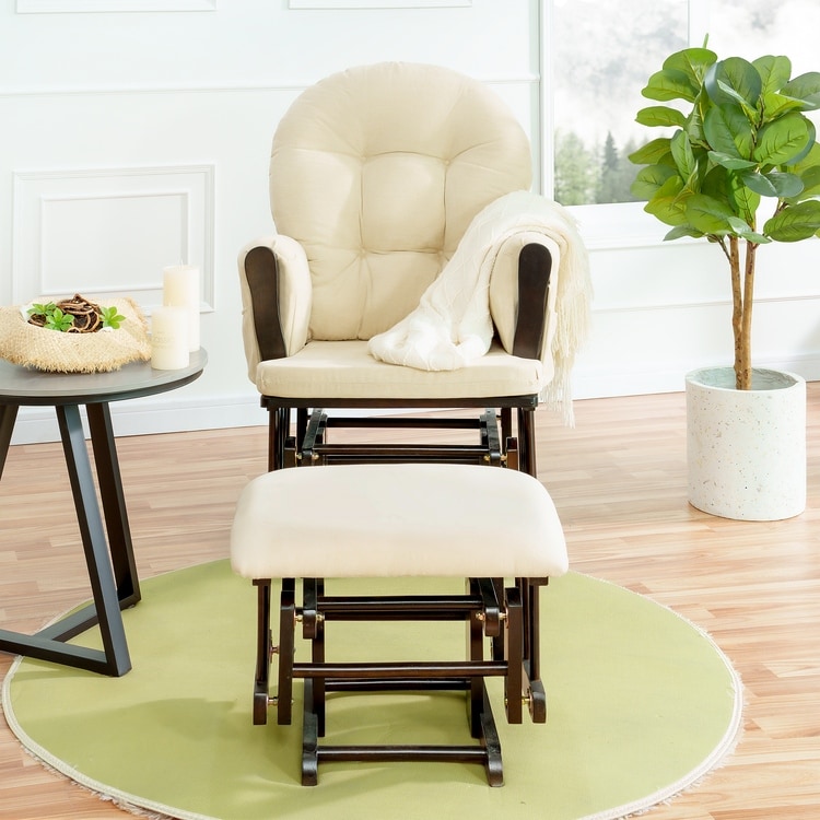 Glider and ottoman set cheap top