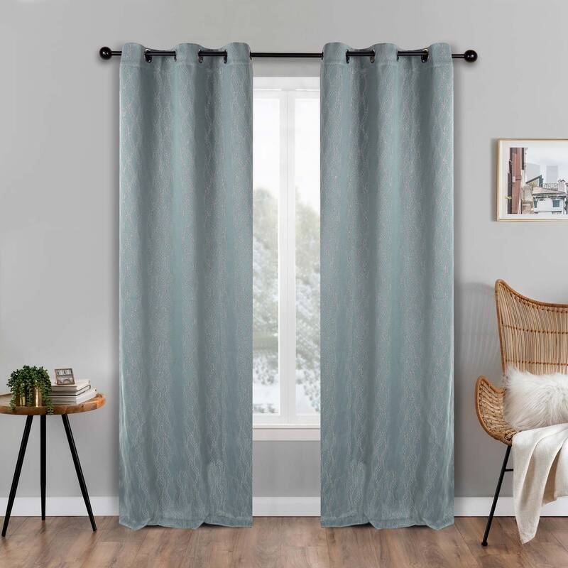 Superior Zuri Washable Room Darkening Curtains, Set of 2 Panels