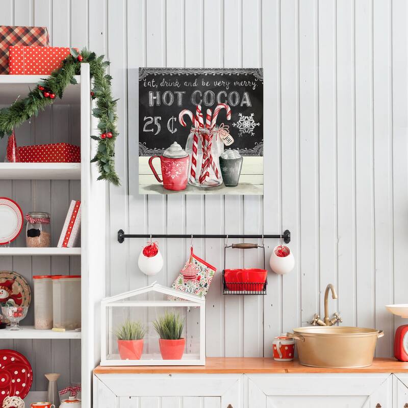 Peppermint Cocoa-Premium Gallery Wrapped Canvas - Ready to Hang