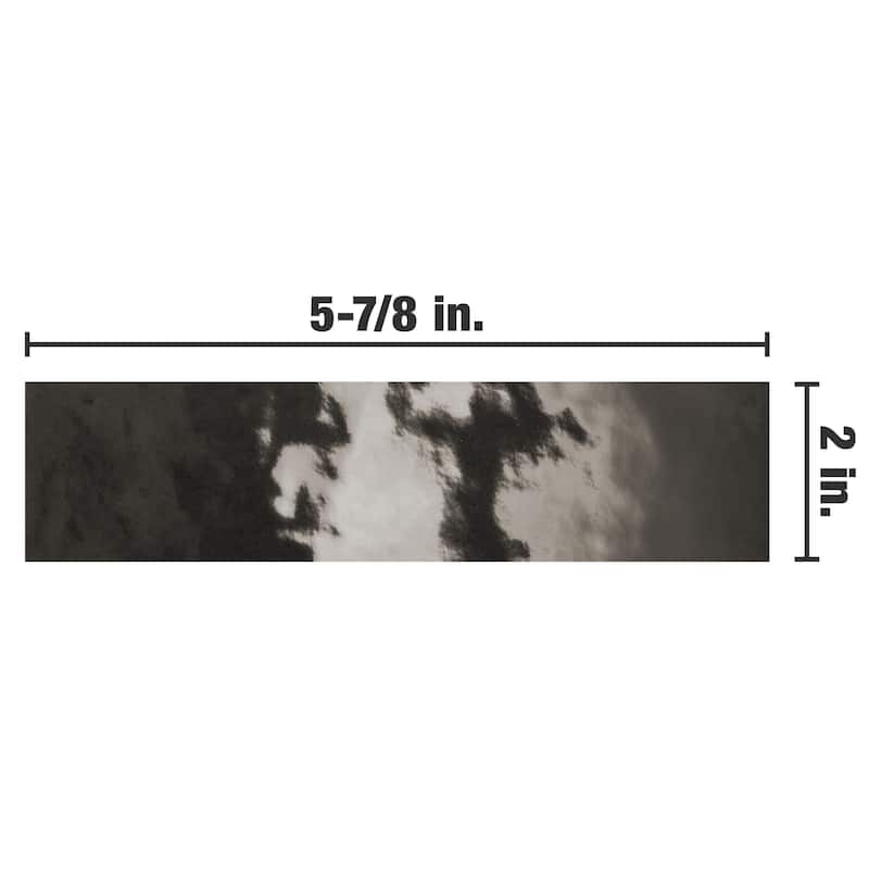 Merola Tile Coco Glossy Black Hat 2" x 5-7/8" Porcelain Wall Tile