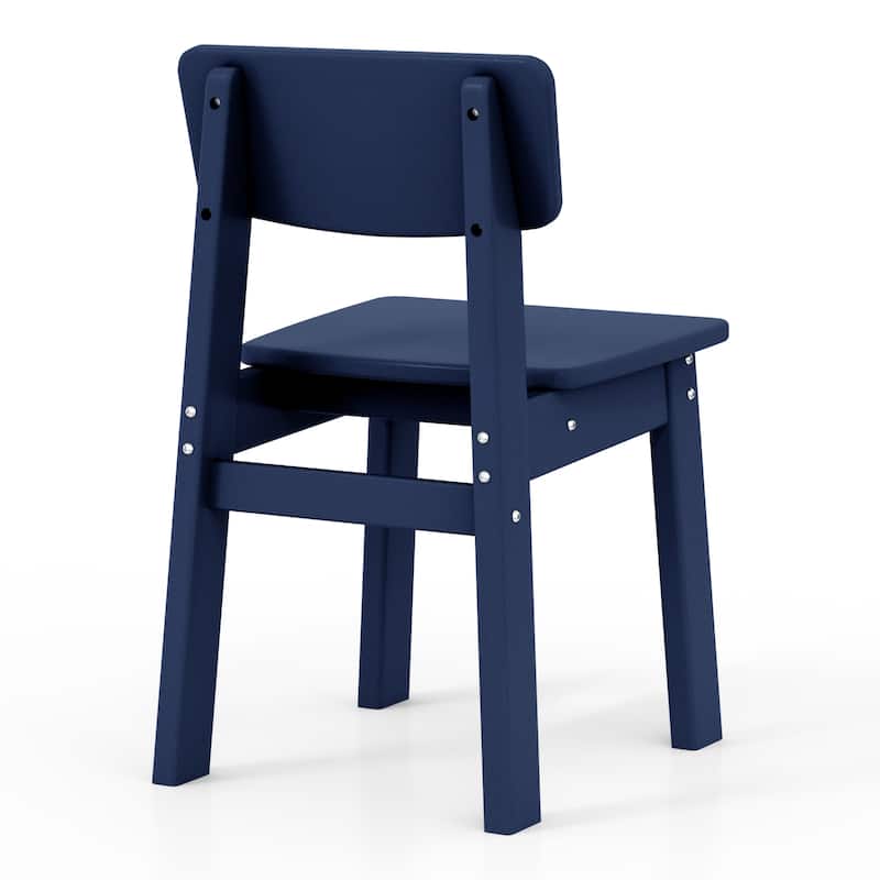 Polytrends Modern Mini Kids Outdoor Dining Chair (Set of 2)