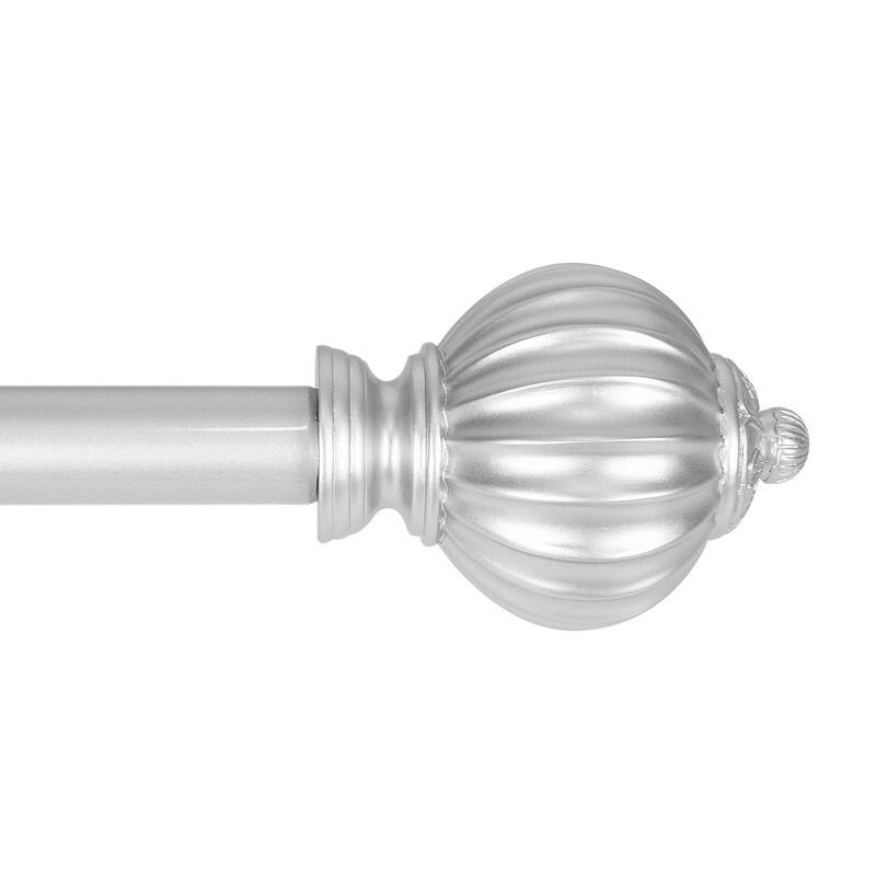 UTOPIA ALLEY Wall Mounted 3/4 Inch Curtain Rod - Curtain Rods For Windows, Adjustable Drapery Rods