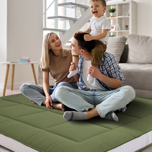 6-inch Thick Padded Floor Futon Mattress - On Sale - Bed Bath