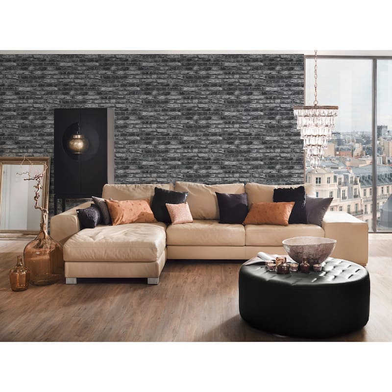 Galerie Wallcoverings Bricks and More Collection Brickshire Residents Matte Finish Vinyl on Non-woven Wallpaper Roll