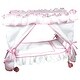 preview thumbnail 5 of 3, Princess Canopy Bed Set: 14" Pink Sheep Baby Doll