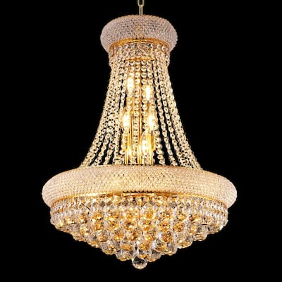 Crystal Chandelier Lighting for Dining Room Modern, Crystal Chandelier Ceiling Light French Empire Crystal Chandelier