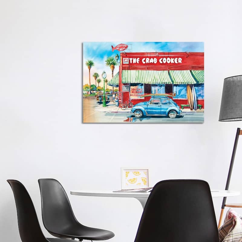iCanvas "Crab Cooker" by Bill Drysdale Canvas Print - 26x40x1.5