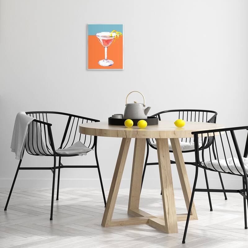 Stupell Cocktail on Blocked Hues Wall Plaque Art Design By Susan Jill