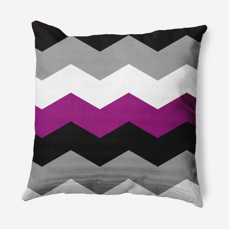 Pride Chevron Outdoor Throw Pillow - 20" x 20" - Asexual Chevron